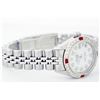 Image 2 : Ladies Rolex Stainless Steel Diamond and Ruby DateJust Wristwatch