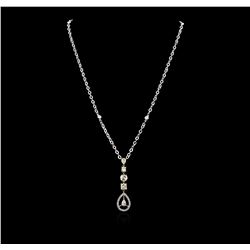 14KT Two-Tone Gold 3.09ctw Diamond Necklace