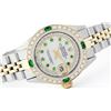 Image 1 : Ladies Rolex Two-Tone Diamond and Emerald DateJust Wristwatch