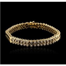 14KT Yellow Gold 1.04ctw Diamond Bracelet