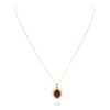 Image 1 : 14KT Yellow Gold 7.80ct Ruby and Diamond Pendant With Chain