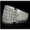 Image 2 : 18KT White Gold 3.50ctw Diamond Ring
