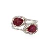 Image 1 : 14KT White Gold 3.24ctw Ruby and Diamond Ring