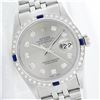 Image 1 : Gents Rolex Stainless Steel Diamond and Sapphire DateJust Wristwatch