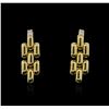 Image 1 : 18KT Yellow Gold Link Style Earrings