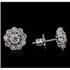 Image 2 : 14KT White Gold 1.97ctw Diamond Earrings