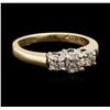 Image 2 : 14KT Two-Tone Gold 0.42ctw Diamond Ring