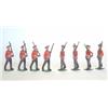 Image 1 : Britains set 1395 King's Own Scottish Borderers, 1935-41, eight marching at the slope - fair-good...