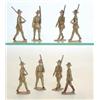 Image 1 : Britains set 1544 Australian Infantry, introduced 1937, service dress, seven marching at the slop...