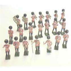 Britains, from set 37 Full Band of the Coldstream Guards, 1930's, twenty-one instrumentalists inc...