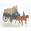 Image 1 : Britains set 146 Royal Army Service Corps, circa 1925, supply wagon (now with tilt) in fumed meta...