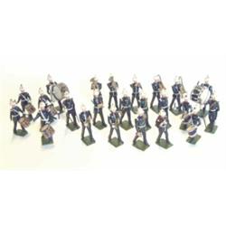 Britains, from sets 1288 and 1291 Bands of the Royal Marines, mainly post-war, twenty-three instr...