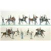 Image 1 : Britains US Civil War, post-war, Confederate Cavalry, five from set 2055, Union Cavalry, five fro...