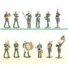 Image 1 : Britains set 2117 US Military Band, 1956-61, eleven movable arm instrumentalists and drum major,...