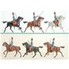 Image 1 : Britains set 176 Austro- Hungarian Dragoons, pre-war, three with swords, officer and trumpeter on...