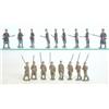 Image 1 : Britains Belgian Infantry, set 189 nine at ready with fixed bayonets, set 1389 in service dress,...
