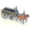 Image 1 : Britains RASC Wagon, circa 1914, wagon painted in rare khaki, two- horse team with collar harness...