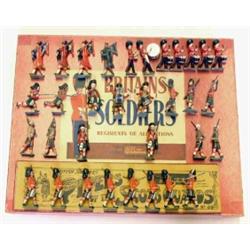 Britains, from set 1722 Pipes and Drums of the Scots Guards (19) in ROAN box, other Pipers, toget...