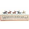 Image 1 : Britains set 159 Territorial Yeomanry, circa 1910 service dress, four troopers with swords, dated...
