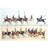 Image 1 : Britains Indian Army, set 47 Skinner's Horse, four sowars and trumpeter, set 66 13th Duke of Cona...