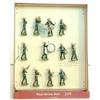 Image 1 : Britains set 2153 Royal Marines Band, 1957-60, drum major and eleven instrumentalists, (excellent...