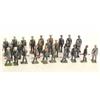 Image 1 : Britains set 172 Bulgarian Infantry, circa 1930, seven men at the trail, officer with sword (good...