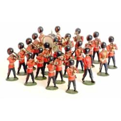 Britain's rare early set 37 Band of the Coldstream Guards, circa 1900, 21 piece band including dr...