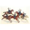 Image 1 : Britains set 106 6th Dragoon Guards, circa 1912, one- eared rocking horses dated 1.1.01, four tro...