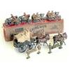 Image 1 : Britains RAMC, service dress, set 145 fumed metal, Ambulance with tilt, two seated men, four-hors...