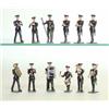 Image 1 : Britains set 1301 USA Military Band, 1934-41, twelve instrumentalists including drum major, khaki...