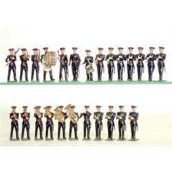 Britains set 2093 Band of the Royal Berkshire Regiment, 1956-59, twenty-five piece band including...