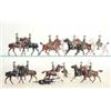 Image 1 : Britains khaki cavalry, set 159 Territorial Yeomanry, five mounted (one horse two legs a.f.) set...