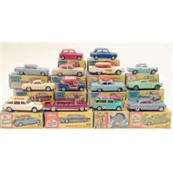 Corgi Toys saloon and estate cars, including 475 Citroen Safari, 236 Motor School, 485 Mini Count...