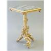 Image 1 : A 19th century giltwood and gesso rectangular top occasional table with replaced grey marble top...