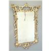Image 1 : A Chippendale style carved giltwood mirror, the rectangular plate with pierced scrolling and trai...