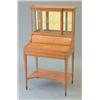Image 1 : A fine quality Edwardian satinwood and mahogany lady's writing desk with glazed superstructure ov...