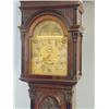 Image 1 : A late Victorian 8-day chiming longcase clock, the arched gilt dial with painted moonphase, silve...