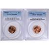 Image 1 : 1955-D & 1958-D LINCOLN CENTS, PCGS MS-66 RED
