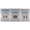 Image 1 : 3 WASHINGTON QUARTERS 1940-S, 57, & 52-S ALL PCGS MS-65