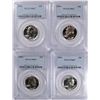 Image 1 : 4 1964 WASHINGTON QUARTERS PCGS PR-67