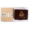 Image 3 : 1986 CHINA 5 YUAN SILVER CLIPPER SHIP COMMEMORATIVE WOOD BOX SLEEVE AND COA