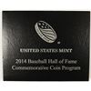 Image 2 : 2014 U.S. MINT BASEBALL HALL OF FAME UNCIRCULATED HALF DOLLAR, ORIG. PACKAGING