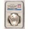 Image 1 : 2014 BASEBALL HALL OF FAME SILVER DOLLAR, NGC PROOF-69 ULTRA CAMEO