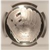 Image 2 : 2014 BASEBALL HALL OF FAME SILVER DOLLAR, NGC PROOF-69 ULTRA CAMEO