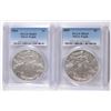 Image 1 : 2004 & 2005 AMERICAN SILVER EAGLES, PCGS MS-69