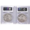 Image 2 : 2005 & 2006 AMERICAN SILVER EAGLES, PCGS MS-69