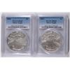 Image 1 : 2006 & 2007 AMERICAN SILVER EAGLES, PCGS MS-69