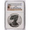 Image 1 : 2012-S AMERICAN SILVER EAGLE, REVERSE PROOF, NGC PROOF-69 TROLLEY LABEL