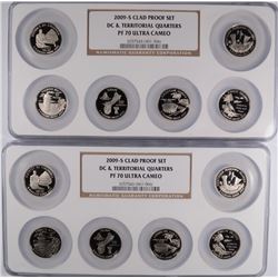 (2) 2009 CLAD PROOF QUARTER SETS NGC PF-70 UC (MULTIHOLDER)