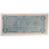 Image 2 : 1864 $5 CONFEDERATE STATES OF AMERICA NOTE (T-69) CU-63